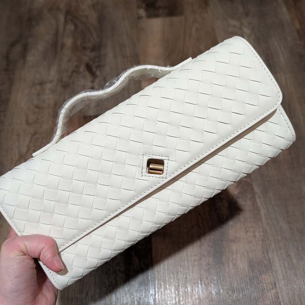 Few Moda Top-Handle Clutch in White
